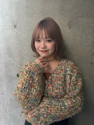 ボブ/透明感カラー /艶髪/しなる🌷のヘアスタイル