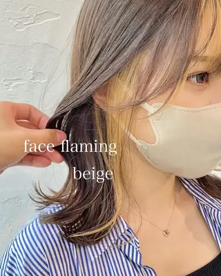 ミディアム カラー インナーカラー/レイ ヤーカット♡/マキシのヘアスタイル
