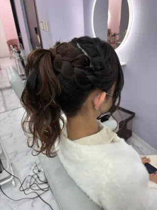 ヘアアレンジ G.O.A.T ひまりのヘアスタイル