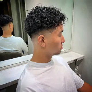 ショート カラー パーマ メンズ 京都駅メンズカット/ パーマ/Keigoのヘアスタイル