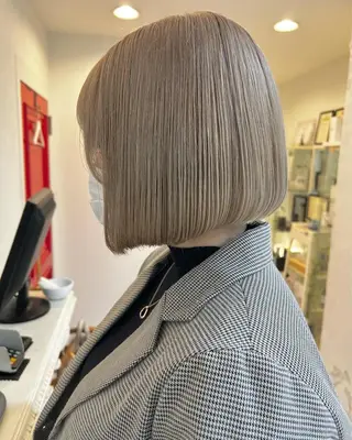 ショート カラー ヘアアレンジ マツエク・マツパ アイブロウ 透明感カラー🫧ヘア セット🫧松本菜月の眉毛・アイブロウイメージ