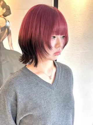 ショート カラー RINA/ハイトーン /レイヤー/髪質改善のヘアスタイル