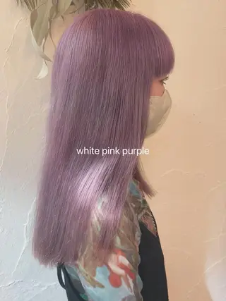 セミロング カラー ヘアアレンジ 加藤あいり／大人 可愛いモテカラー♡のヘアスタイル