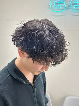 ショート パーマ メンズ 🏁メンズパーマ/ RYOYAのヘアスタイル