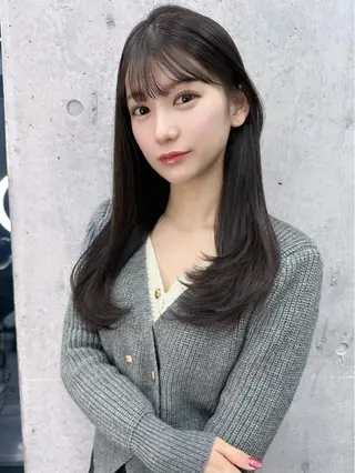 ロング 韓国/ワンホンヘア 髪質改善/MaCoのヘアスタイル