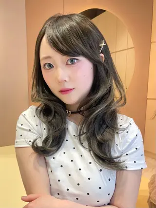 セミロング 大宮🤍縮毛矯正 レイヤー🪽なるのヘアスタイル
