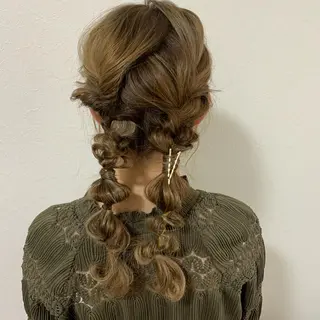 セミロング ヘアアレンジ MARU パーマ/レイヤーのヘアスタイル