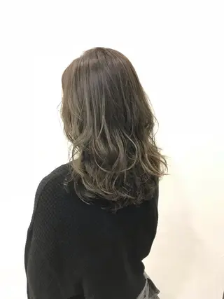 ミディアム カラー 髪質改善、縮毛矯正 店長浅野太郎のヘアスタイル