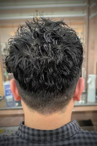 ショート パーマ 理容プラージュ燕三条 福井のヘアスタイル