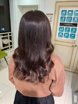 ロング カラー ヘアアレンジ 透明感カラー 古山 結季🌙🖤のヘアスタイル