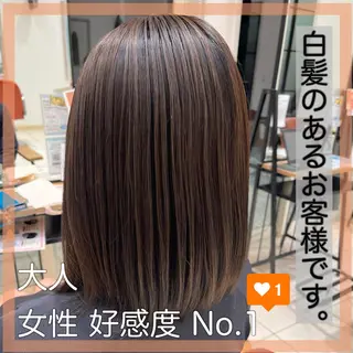 ミディアム 長津 健一郎のヘアスタイル