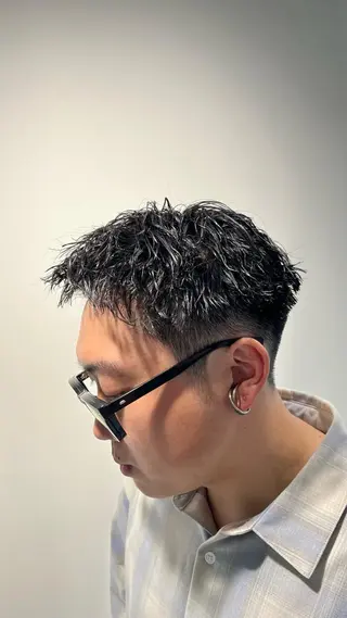 ショート パーマ メンズ 🏆メンズヘア特化 🥇代表りんぺーのヘアスタイル