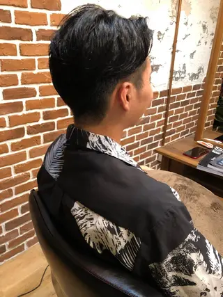 メンズ ✨色持ちの良い艶 カラー✨蟹江真世のヘアスタイル