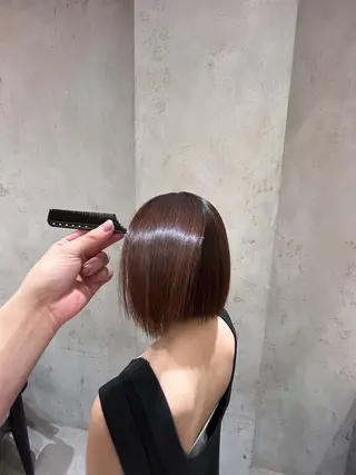 ショート 【渋谷】中顔面短縮 ｜髪質改善｜れんのヘアスタイル