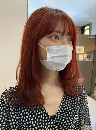 セミロング カラー Pia ツボイ ケイタのヘアスタイル