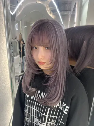 カラー ANN GAGA 心斎橋/ハイトーンのヘアスタイル