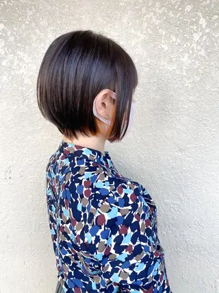 ショート カラー ボブ　ショート 特化 迫田紘史のヘアスタイル