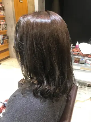 セミロング カラー パーマ ヘアアレンジ メンズ キッズ ネイル マツエク・マツパ EnBlesS西宮 マンツーマン神道有基のヘアスタイル