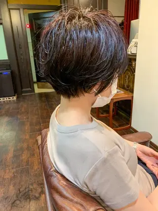 ショート 丹羽大喜 縮毛矯正/美髪矯正のヘアスタイル