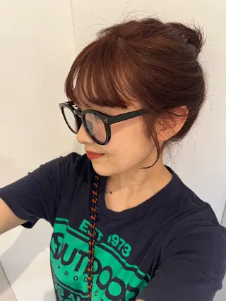 セミロング カラー ヘアアレンジ 三谷はるな /名古屋/本山のヘアスタイル