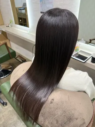 ロング 縮毛矯正/ /関内/あべももこのヘアスタイル