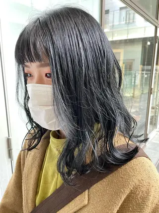 ミディアム カラー 不破一輝/栄/矢場町 ボブ/レイヤー/艶髪のヘアスタイル