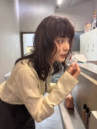 ミディアム カラー パーマ ボブとパーマの達人 /美容室難民の方是非のヘアスタイル