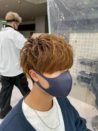 ミディアム カラー ヘアアレンジ メンズ メンズ特化 水口湧太のヘアスタイル