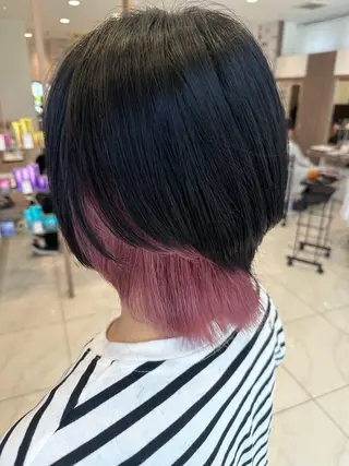 ショート カラー 【複雑履歴ブリーチ】 中村　玲仁のヘアスタイル