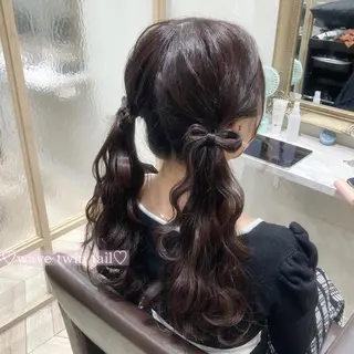 ロング ヘアアレンジ 菅村 緋莉🎀ガーリーヘアのヘアスタイル