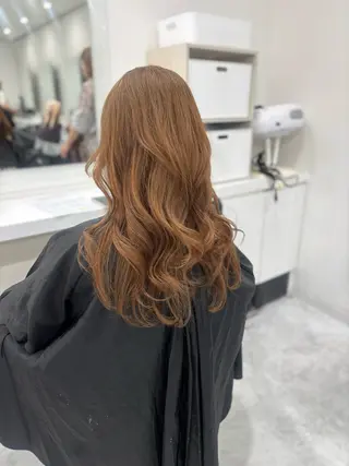 ロング まろっと艶感ブラウン ベージュ🤍まなかのヘアスタイル