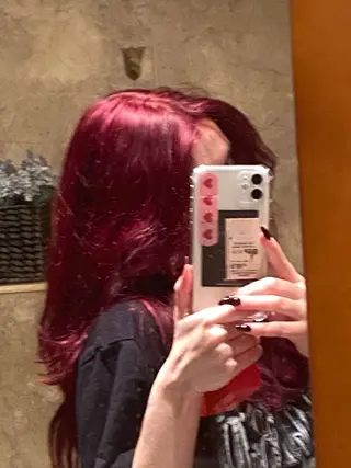 ロング カラー ダメージレスハイ トーン💖kanonのヘアスタイル