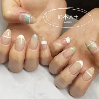 ミディアム ネイル マツエク・マツパ apopis＊ close23:00のネイルデザイン