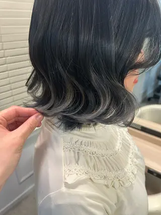 ショート カラー 縮毛•ハイトーン ・着付け Runaのヘアスタイル
