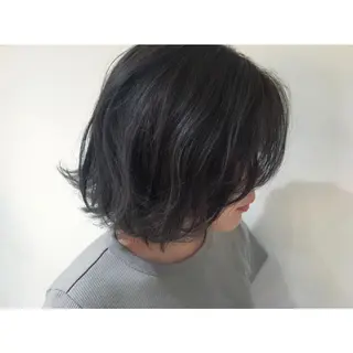 ショート カラー パーマ ヘアアレンジ マンツーマン半個室 tamuraのヘアスタイル