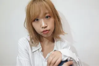 ミディアム 岡元 朗弘のヘアスタイル