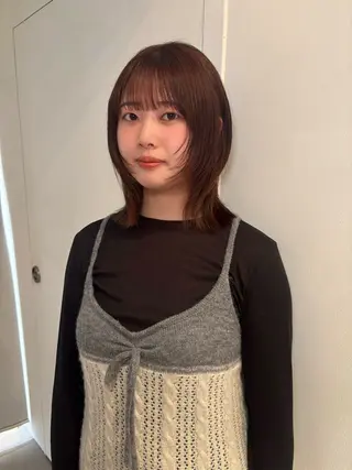 ミディアム カラー riria/ボブ /透明感カラー🎀のヘアスタイル