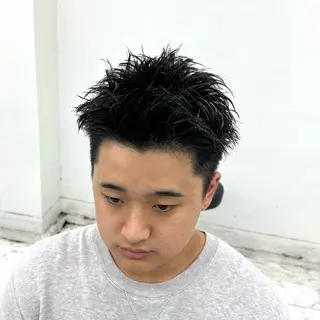 ショート メンズ 柏メンズカットパーマ NO.1タイチのヘアスタイル