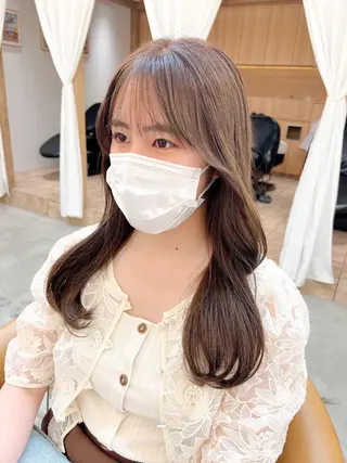 ロング 🌷レイヤー縮毛/ 艶カラー/ami🌷のヘアスタイル