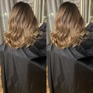 セミロング カラー ヘアアレンジ 美髪整形✨髪質改善 ✨中村弘仁/チーフのヘアスタイル