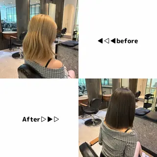 ミディアム カラー カラー/髪質改善 トリートメント/優果のヘアスタイル