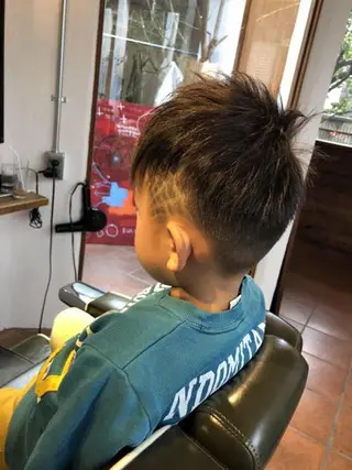 ショート メンズ キッズ 冨士川 英樹のヘアスタイル