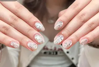 ネイル By moonネイル 🌷ワンホン/韓国風のネイルデザイン