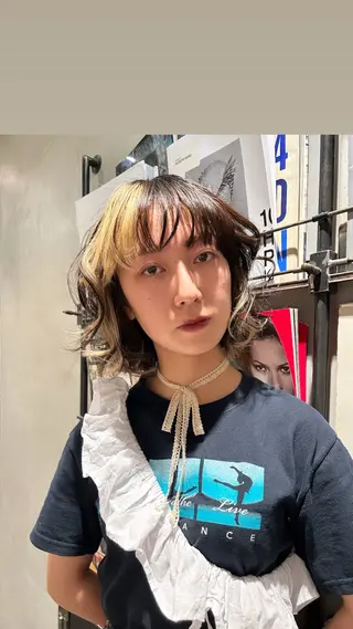 ミディアム カラー タナカ カナ🫧のヘアスタイル