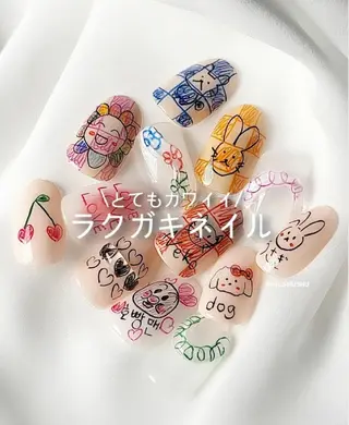 ネイル 3dパーツ/流行り 👧shushu❤️のネイルデザイン
