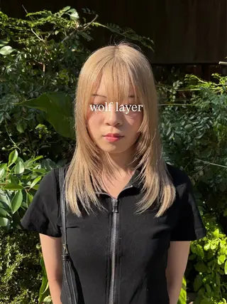 セミロング 多幸感×儚さ /代々木公園/リサのヘアスタイル