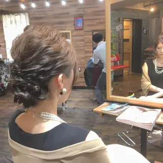 ロング ヘアアレンジ 川名 充✂️のヘアスタイル