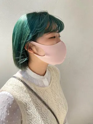 ショート カラー ヘアアレンジ satsuki 暖色・ブラウンカラーのヘアスタイル