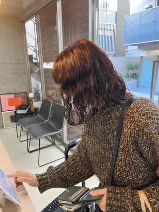 ショート パーマ ボブパーマコテ巻き風 パーマNo1深江秀平のヘアスタイル