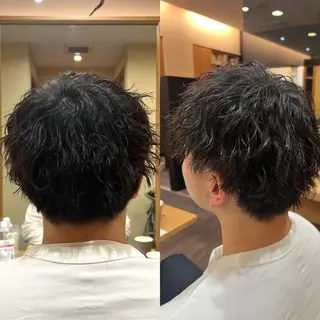 ショート パーマ メンズ 美容室 birdのヘアスタイル